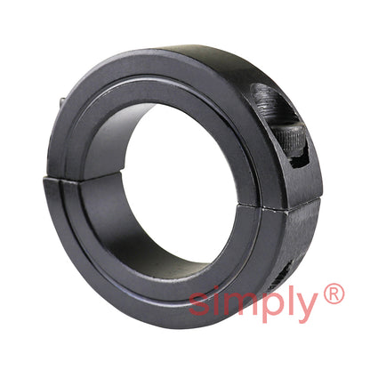 CADB16BO Black Oxide Coated Steel Double Split Shaft Collar 16x34x13mm with Clamp Bolt