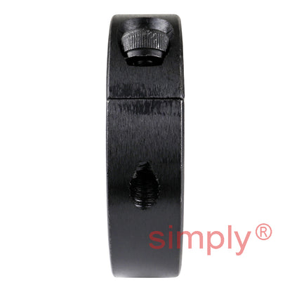 CADB16BO Black Oxide Coated Steel Double Split Shaft Collar 16x34x13mm with Clamp Bolt