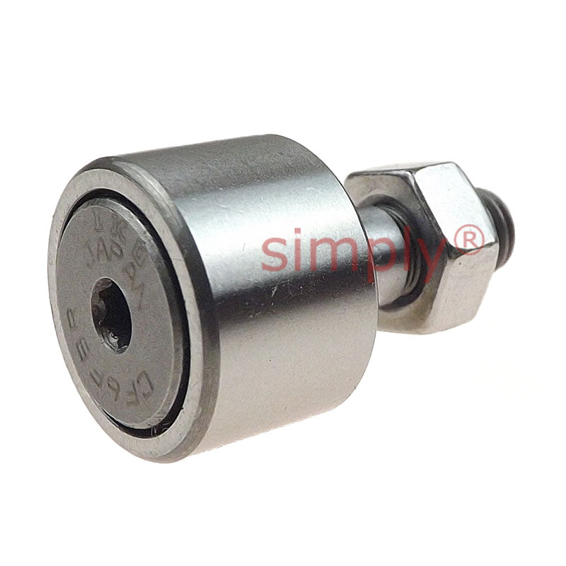 IKO CF6FBR Hex Head Stainless Steel Crowned Cam Follower 16x11x6mm M6x1 Thread