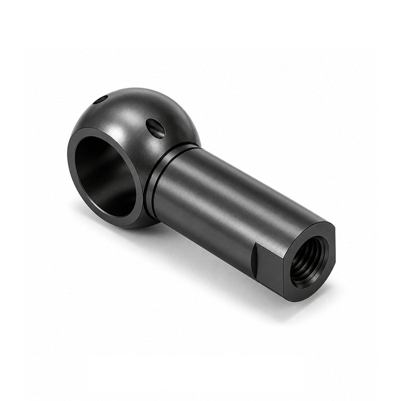 Chiavette B13 Right Hand Steel Ball Socket with Internal Snap Ring and Holes for Safety Clip 13mm Ball Diameter M8 Thread - Allow 2-3 Days