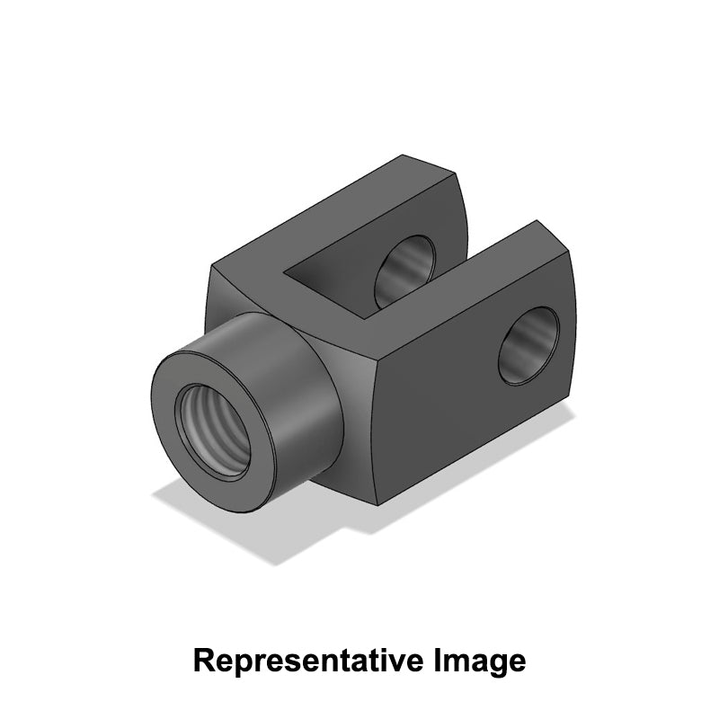 Chiavette G16x33LH CNOMO Left Hand Female Steel Clevis 16mm Bore 33mm Base / Bore Center M20x1.5 Thread - Allow 7-10 Days