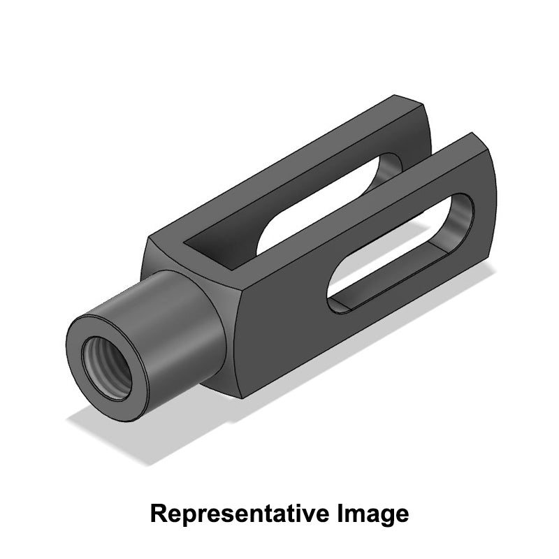 Chiavette GS16X64LH Left Hand Female Steel Clevis with Elongated Hole 16.1mm Bore 64mm Base / Bore Center M16x2 Thread - Allow 7-10 Days