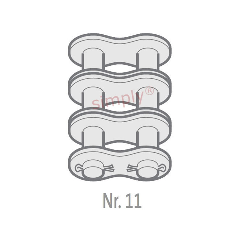 Renold Synergy 24B-3-NO11 BS Triplex Chain Cottered Connecting Link 1-1/2 inch Pitch