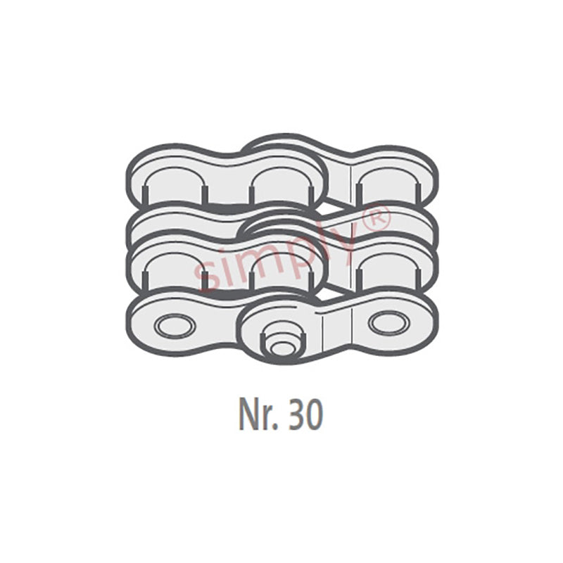 Renold SD 10B-2-NO30 BS Duplex Chain Double Cranked Link 5/8 inch Pitch
