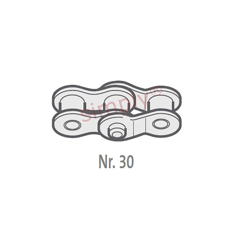 Renold SD 06B-1-NO30 BS Simplex Chain Double Cranked Link 3/8 inch Pitch
