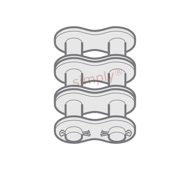 Renold Synergy 80-3-NO58 ANSI / AS Triplex Chain Cottered Connecting Link 1 inch Pitch