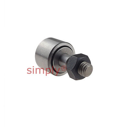 IKO CR8-VBUUR Imperial Hex Head Full Complement Lip Sealed Crowned Cam Follower 1/2x3/8 inch 10-32 UNF