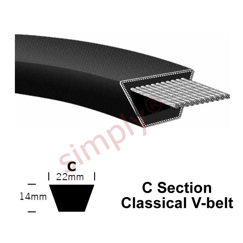 C89 Pix Classical C-Section Muscle V-Belt