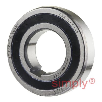 Stieber CSK25P 25mm Sprag Clutch One Way Bearing with Internal Keyway 25x52x15mm