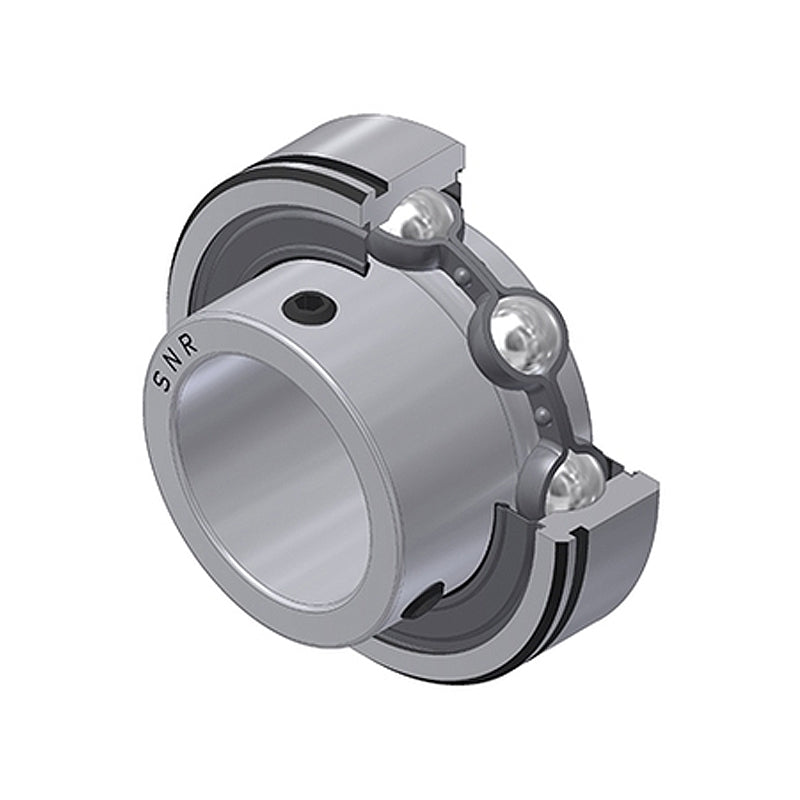 SNR CUS205-14 Imperial Full Width Parallel Outer Bearing Insert 7/8 inch Bore 52mm Outside Diameter with Grub Screws - Allow 2-3 Days