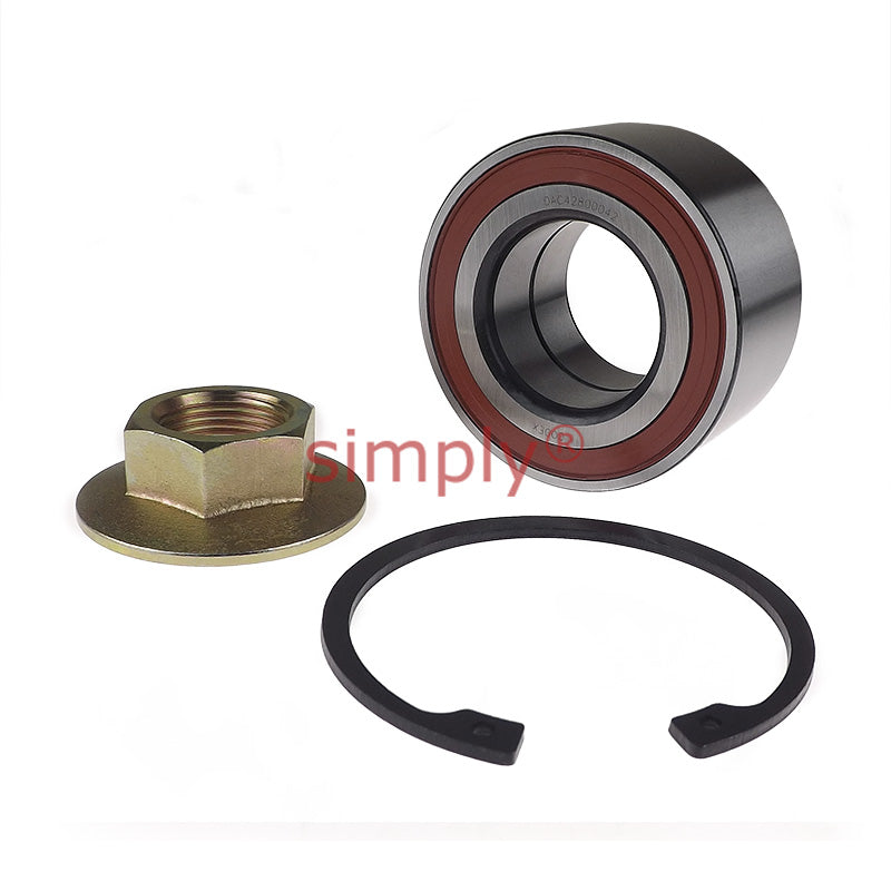 Codex DAC42800042 Rubber Sealed Double Row Deep Groove Wheel Ball Bearing Kit 42x80x42mm
