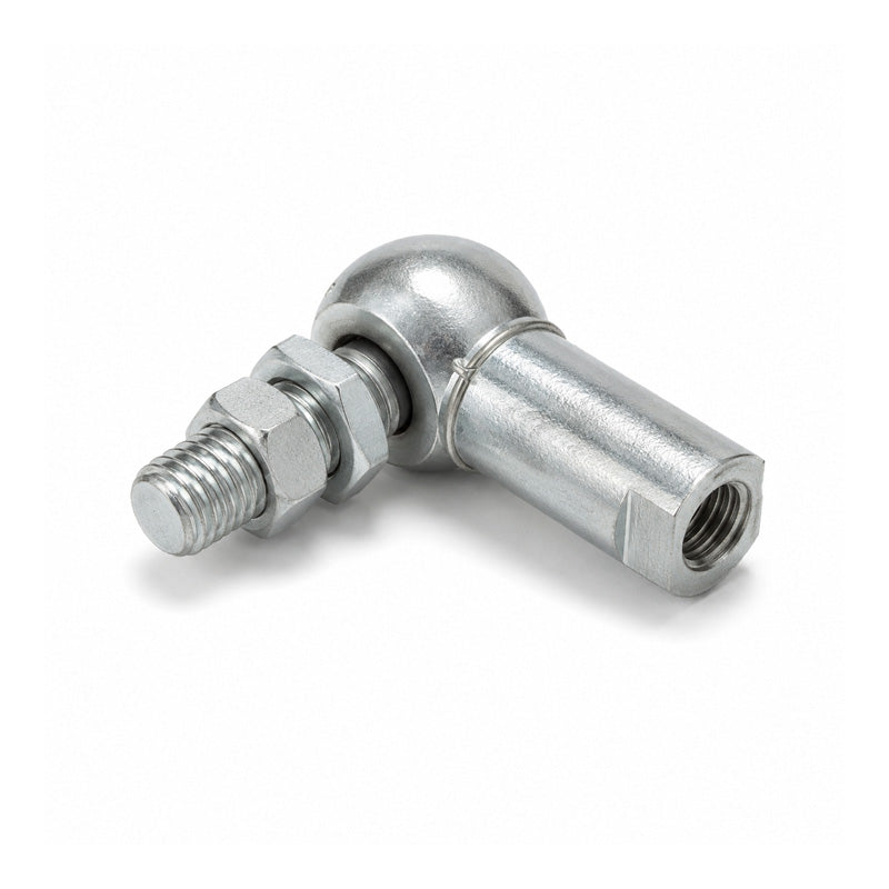 Durbal DCSL10 Left Hand Galvanised Steel Ball Joint with Safety Clip 10mm Ball Diameter M6x1 Thread - Allow 7-10 Days