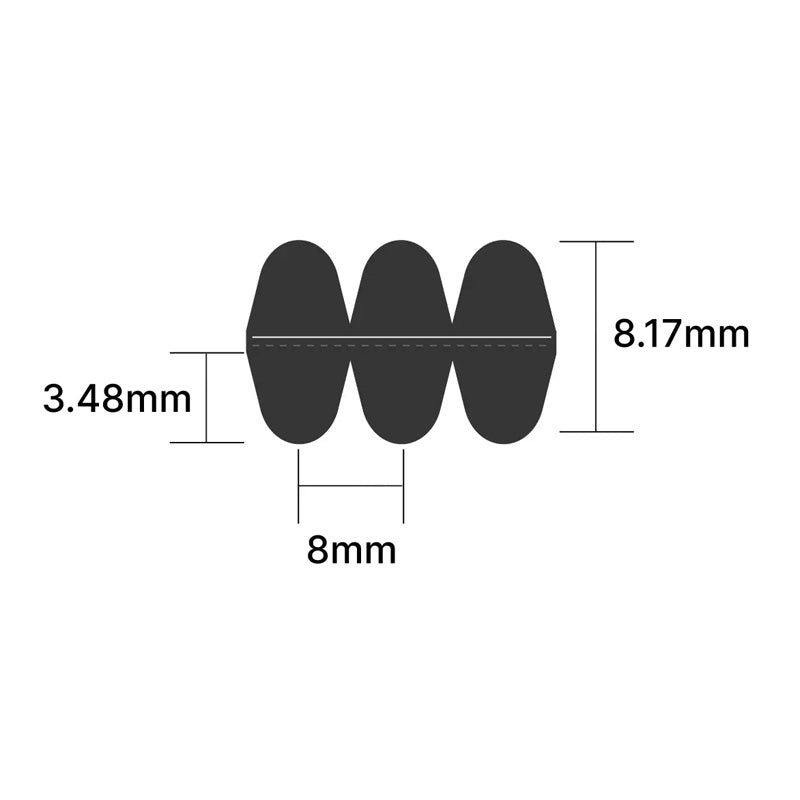 DD840-8M-85 Transflex Double-Sided Timing Belt 85mm Wide 8mm Pitch 105 Teeth