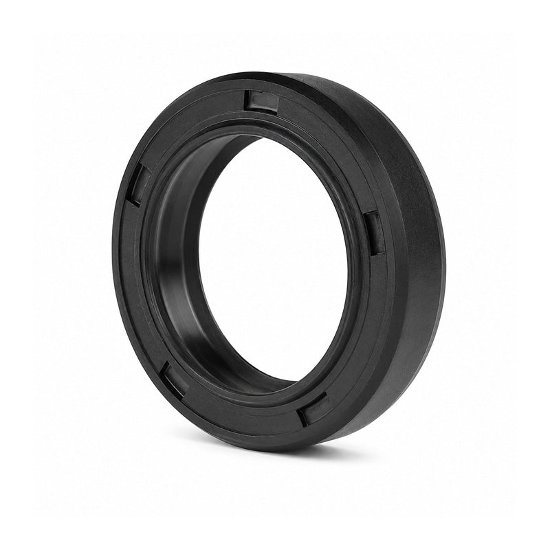 0.75x1.25x0.25 inch Nitrile Rubber Double Lip Rotary Shaft Oil Seal with Garter Spring R23 / TC Style