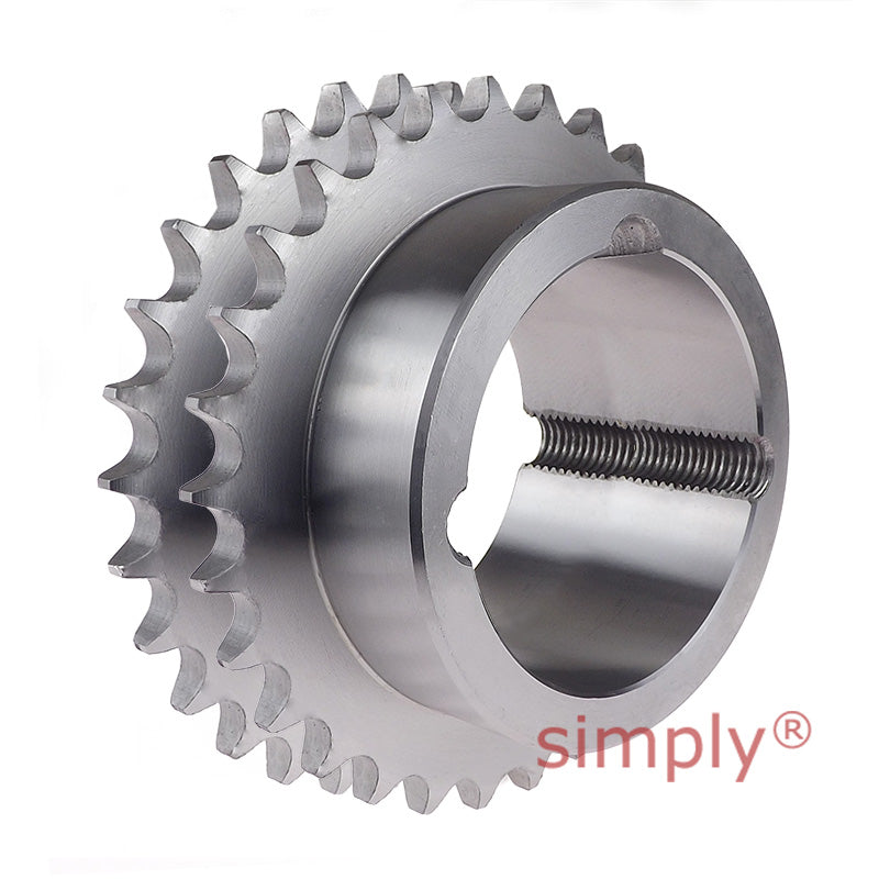 Drive-Flex 38 Tooth 08B Duplex Sprocket Tapered Locking Bush Type for 1/2 inch Pitch Chain - Bush not Incl - Allow 2-3 Days