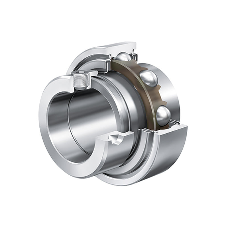 INA E45XLKLL Metric Parallel Outer Bearing Insert with L Seals and Eccentric Collar 45x85x56.5mm
