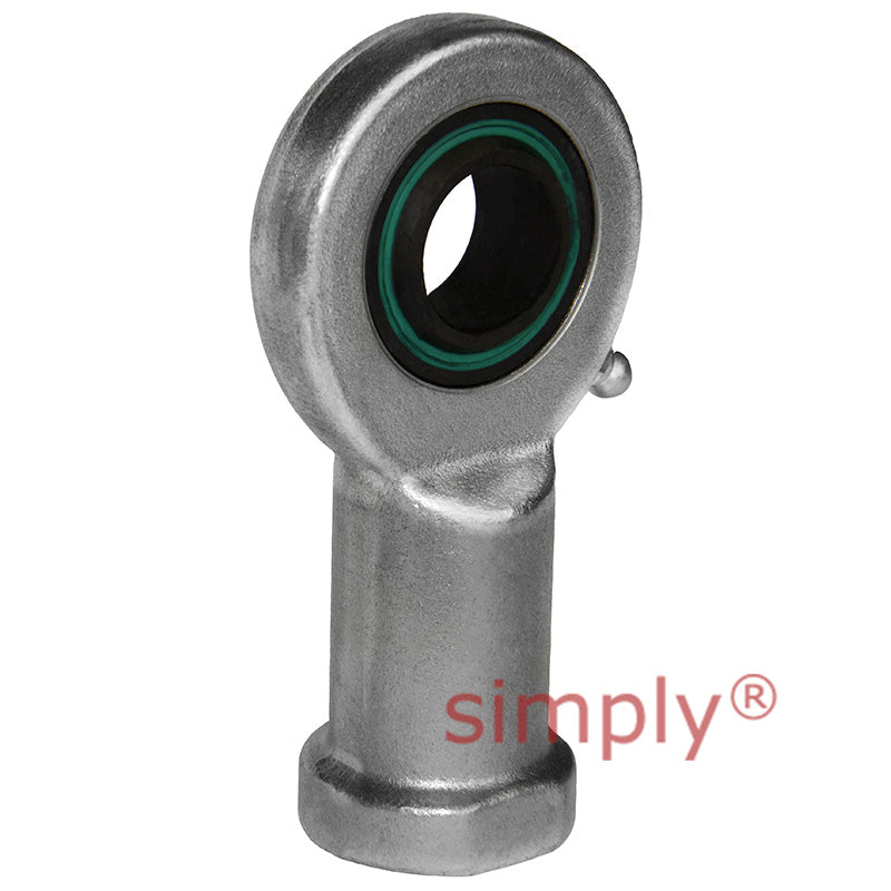 Fluro EIL402RS Left Hand Zinc Plated Steel Female Plain Rod End M39x3 Thread