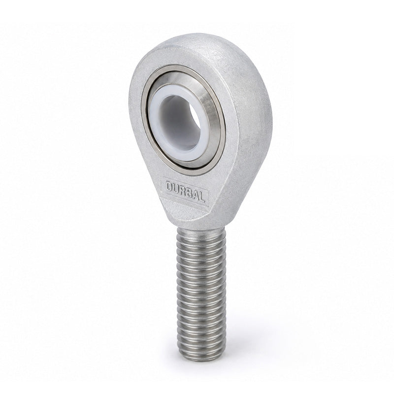 Durbal EMA15-60-501 Maintenance Free Right Hand Metric Aluminium / PTFE Lined Male Rod End M14 Thread