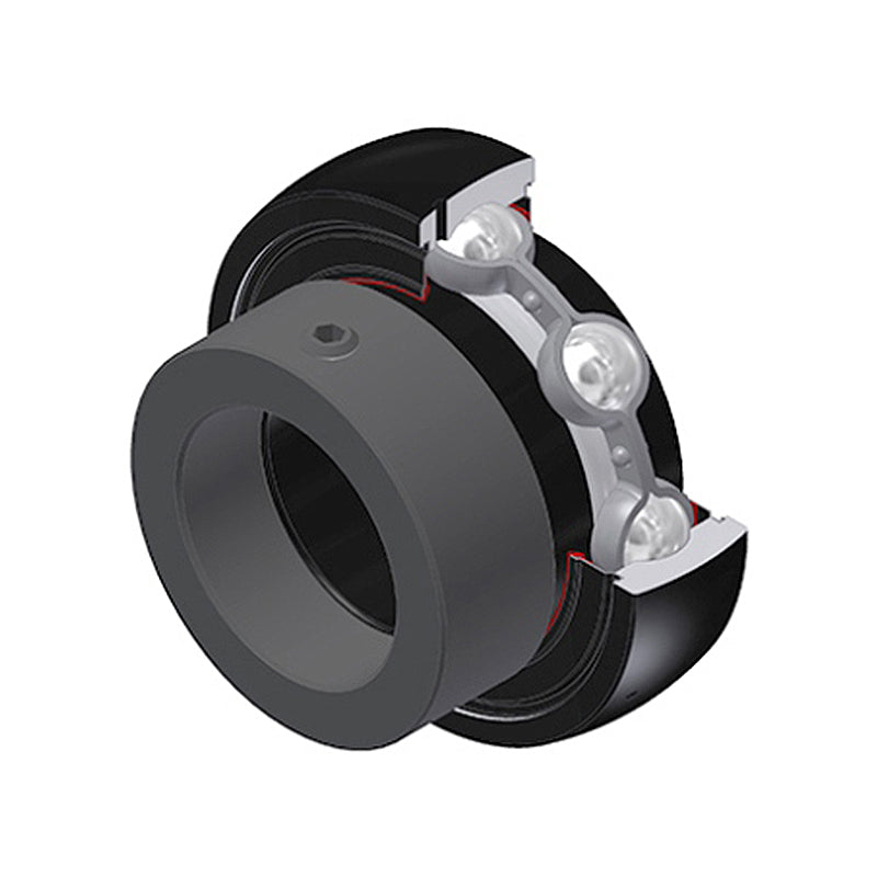SNR ES204G2T20 Metric Flatback Spherical Outer High Temp Bearing Insert 20mm Bore 47mm Outside Diameter with Eccentric Collar - Allow 2-3 Days