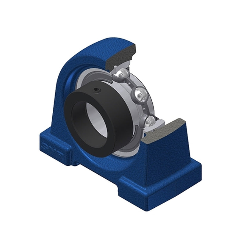 SNR ESPG207N Threaded Base Small Footprint Metric Pillow / Plummer Block Housing Supplied with Eccentric Collar Insert 35mm Bore - Allow 2-3 Days