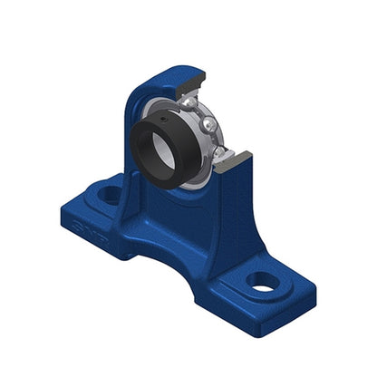SNR ESPH207 Metric Cast Iron High Centre Height Two Bolt Pillow / Plummer Block Housing with 35mm Bore Eccentric Collar Insert - Allow 2-3 Days
