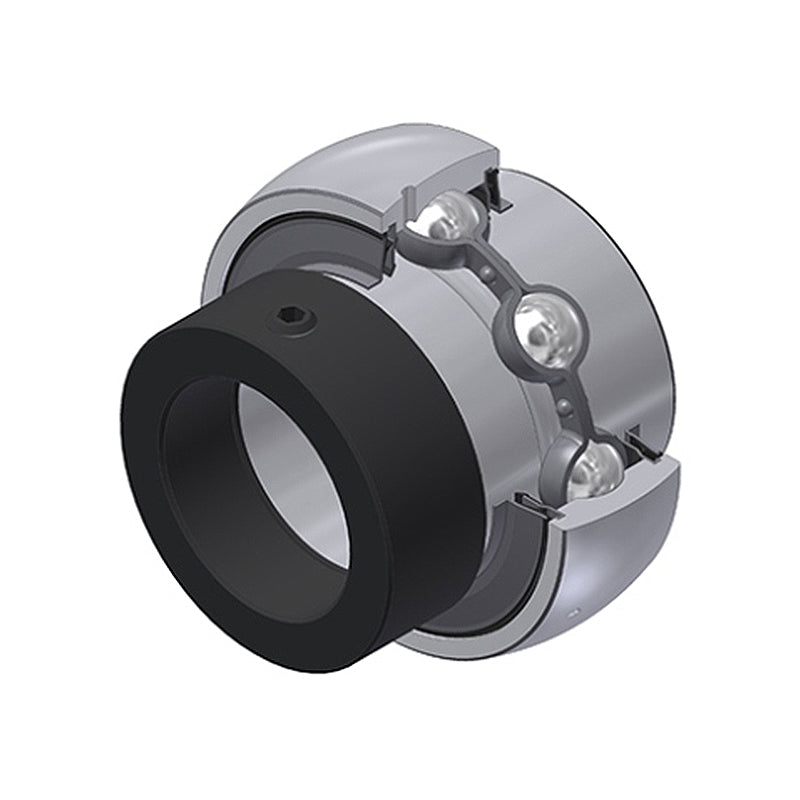 SNR EX202-10G2L4 Imperial Full Width Spherical Outer Bearing Insert 5/8 inch Bore 47mm Outside Diameter with Eccentric Collar and Multi Lip Seals - Allow 2-3 Days