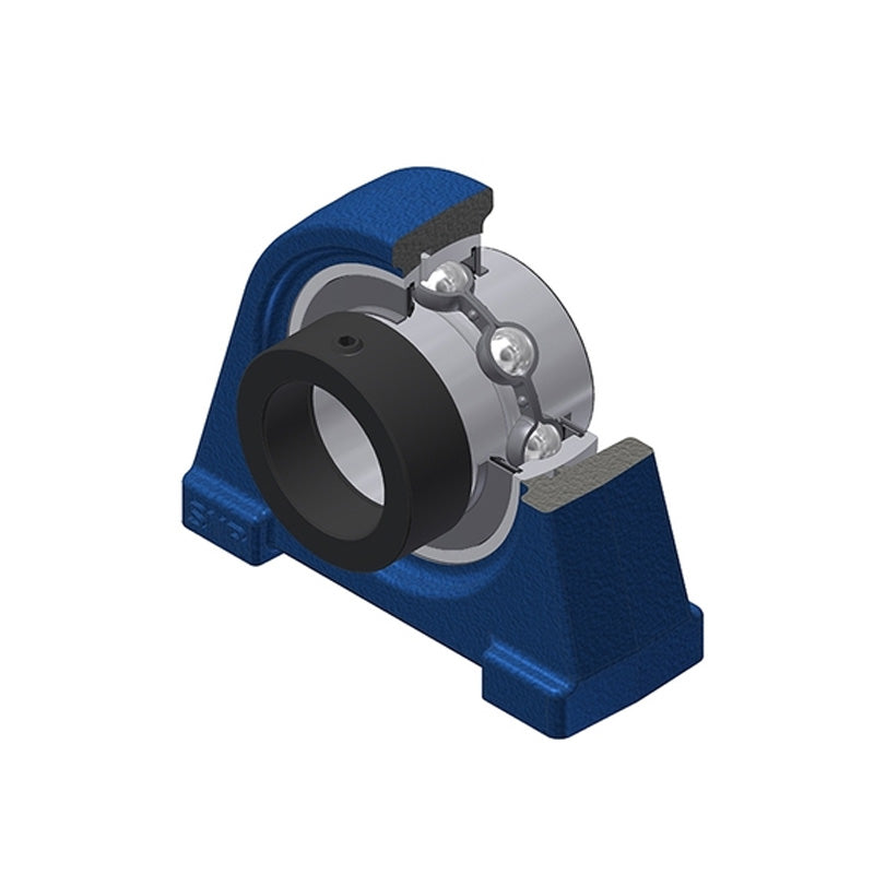 SNR EXPAE210L3 Threaded Base Small Footprint Metric Pillow / Plummer Block Housing with Eccentric Collar Insert 50mm Bore and Triple Lip Seal - Allow 2-3 Days