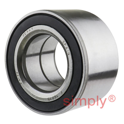 F16019 Rubber Sealed Double Row Wheel Bearing 34x64x37mm