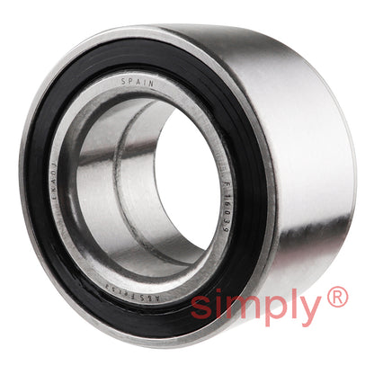 F16039 Rubber Sealed Double Row Wheel Bearing 40x72x37mm