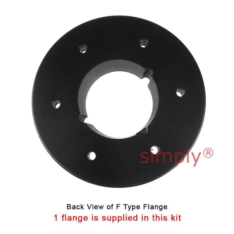 Major Brand F110F/F110B Inner Facing Taper Bore/Pilot Bored Type Tyre Drive Coupling Assembly with Natural Rubber Tyre