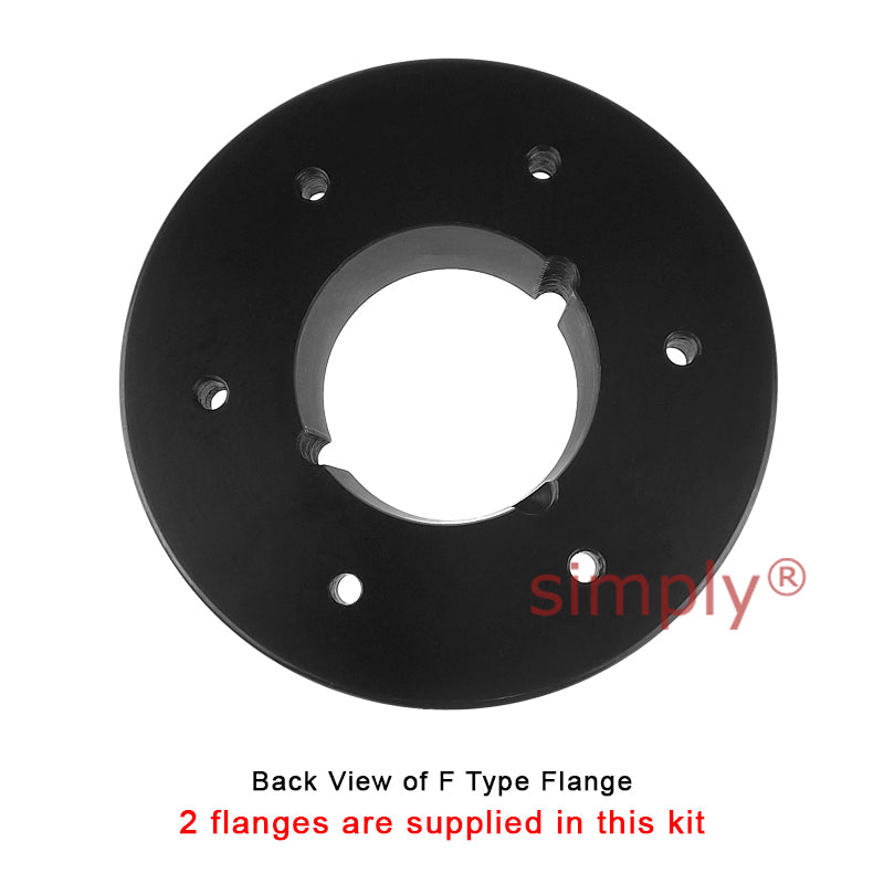 Major Brand F120F/F120F Inner Facing Taper Bores Type Tyre Drive Coupling Assembly with Natural Rubber Tyre