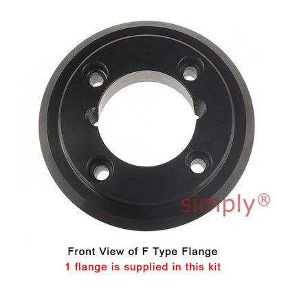 Major Brand F50H/F50F Inner/Outer Facing Taper Bores Type Tyre Drive Coupling Assembly with Fire Resistant Antistatic (F.R.A.S) Tyre