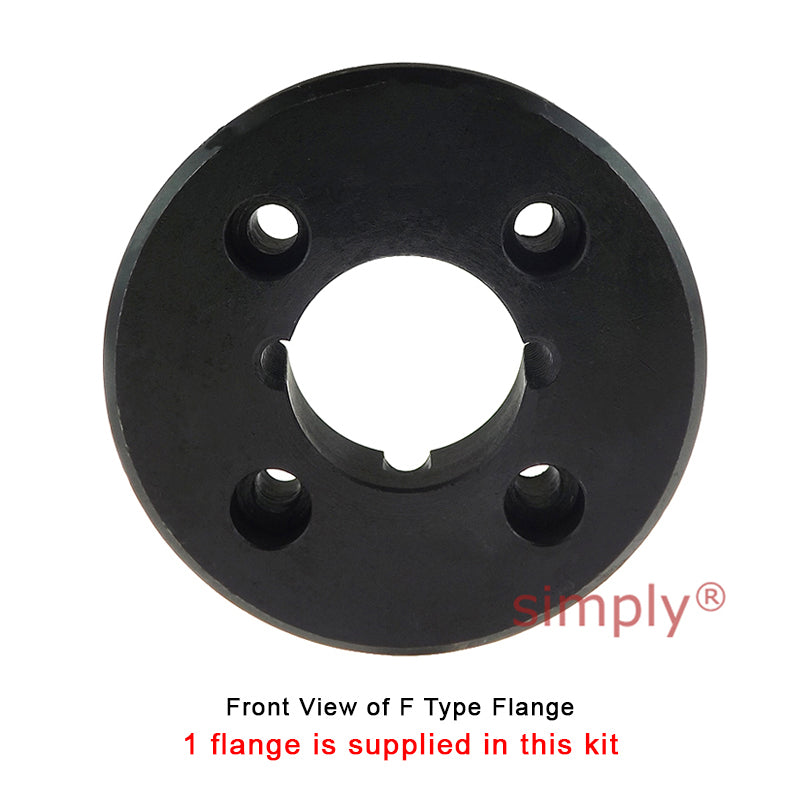 Major Brand F40F/F40B Inner Facing Taper Bore/Pilot Bored Tyre Drive Coupling Assembly with Fire Resistant Antistatic (F.R.A.S) Tyre