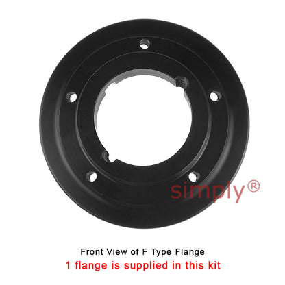 Major Brand F60F/F60B Inner Facing Taper Bore/Pilot Bored Type Tyre Drive Coupling Assembly with Natural Rubber Tyre