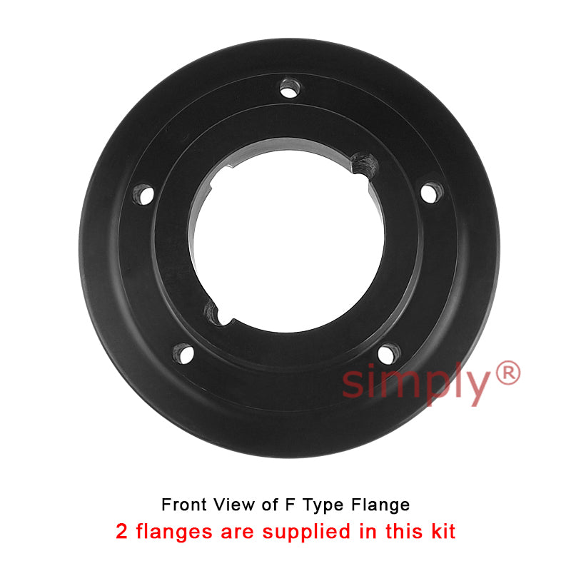 Major Brand F60F/F60F Inner Facing Taper Bores Type Tyre Drive Coupling Assembly with Fire Resistant Antistatic (F.R.A.S) Tyre