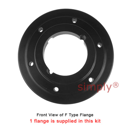 Major Brand F80F/F80B Inner Facing Taper Bore/Pilot Bored Tyre Drive Coupling Assembly with Fire Resistant Antistatic (F.R.A.S) Tyre
