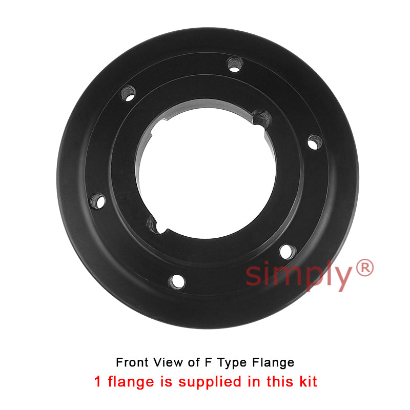 Major Brand F100H/F100F Inner/Outer Facing Taper Bores Type Tyre Drive Coupling Assembly with Natural Rubber Tyre