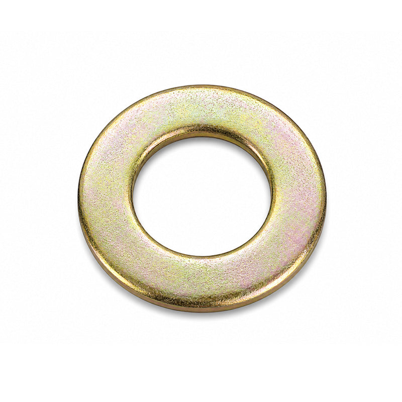Unifix M8x16x1.6mm Form A Flat Washer DIN 125A with Zinc and Yellow Finish - Allow 2-3 Days