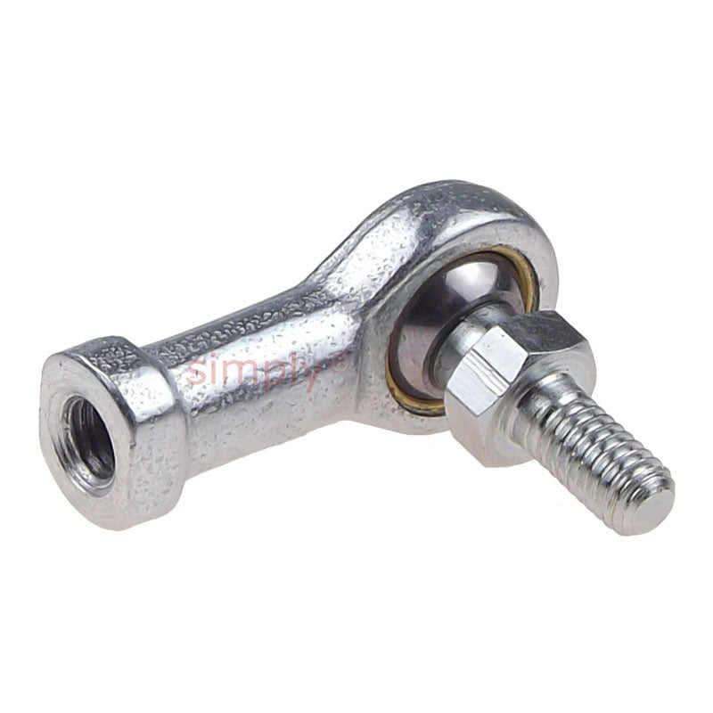 Branded FB-M08S Right Hand Metric Steel / Bronze Lined Maintenance Required Studded Female Rod End M8x1.25 Thread