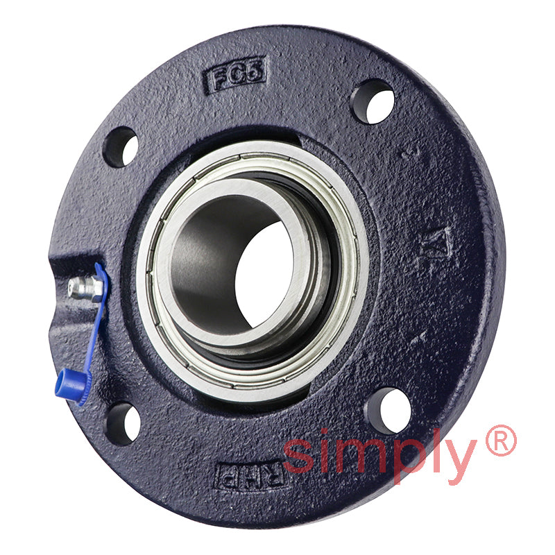 RHP FC35DEC-RHP Four Bolt Round Cast Iron Flanged Bearing Unit and 35mm Insert