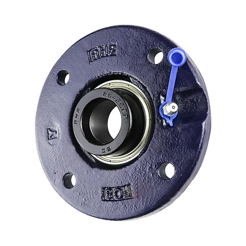 RHP FC2.3/8DEC-RHP Four Bolt Round Cast Iron Flanged Bearing Unit and 2-3/8 inch Insert