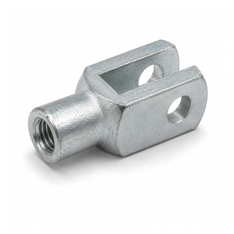 Durbal DG50X96 Right Hand Female Galvanised Steel Clevis 50mm Bore 96mm Base / Bore Center M48x5 Thread - Allow 7-10 Days