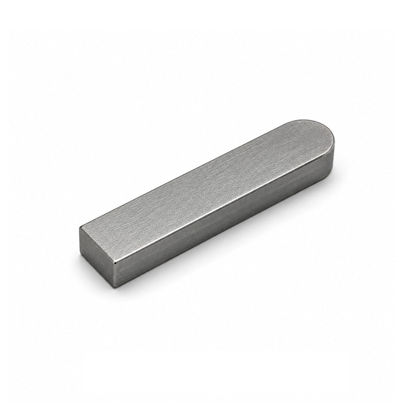 Metric Carbon Steel DIN6885 Feather Key with 1 Rounded End 5x5x14mm - Allow 2-3 Days
