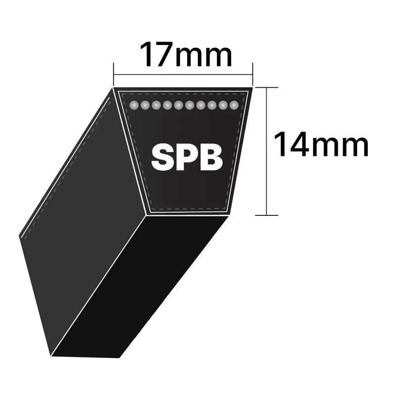 FSPB1700 SPB Section Anti Static Fire Resistant Wrapped V-Belt 17x14mm - Allow 2-3 Days
