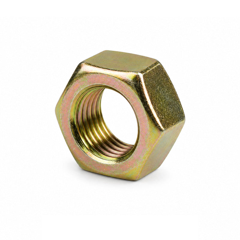 Unifix M24x36 - Class 8 Steel Full Nut DIN 934 with 3mm Pitch and Zinc and Yellow Finish - Allow 2-3 Days