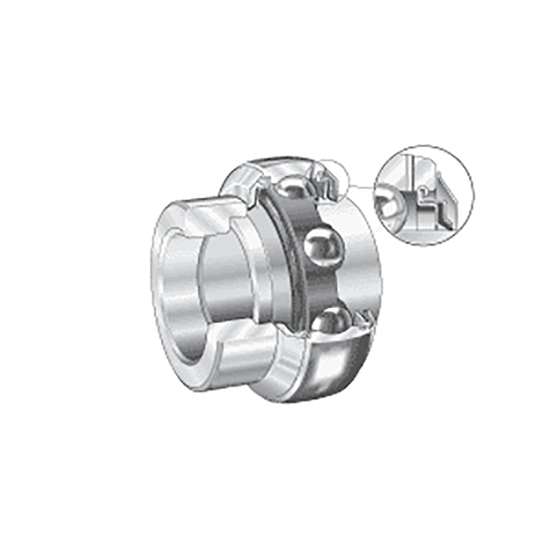 INA GE35KRRB2CA Metric Spherical Outer Bearing Insert with R Seals with Flinger Shields and Eccentric Collar 35x72x51.3mm - Allow 2-3 Days