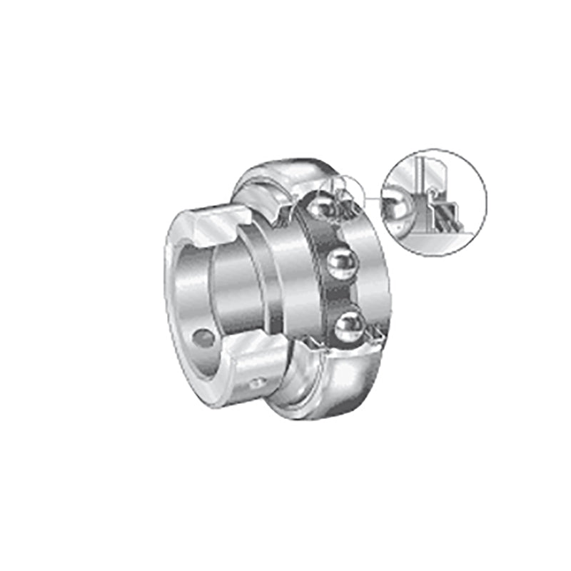 INA GE40XLKTTB Metric Spherical Outer Bearing Insert with T Seals and Eccentric Collar 40x80x56.5mm