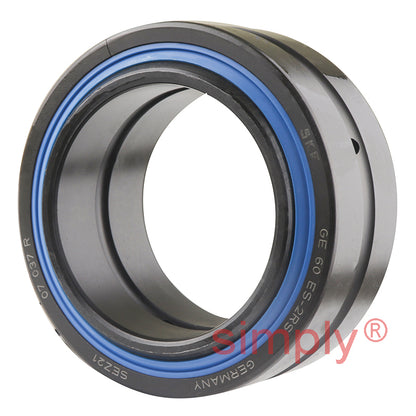 SKF GE60ES2RS Double Sealed Spherical Plain Bearing 60x90x36x44mm