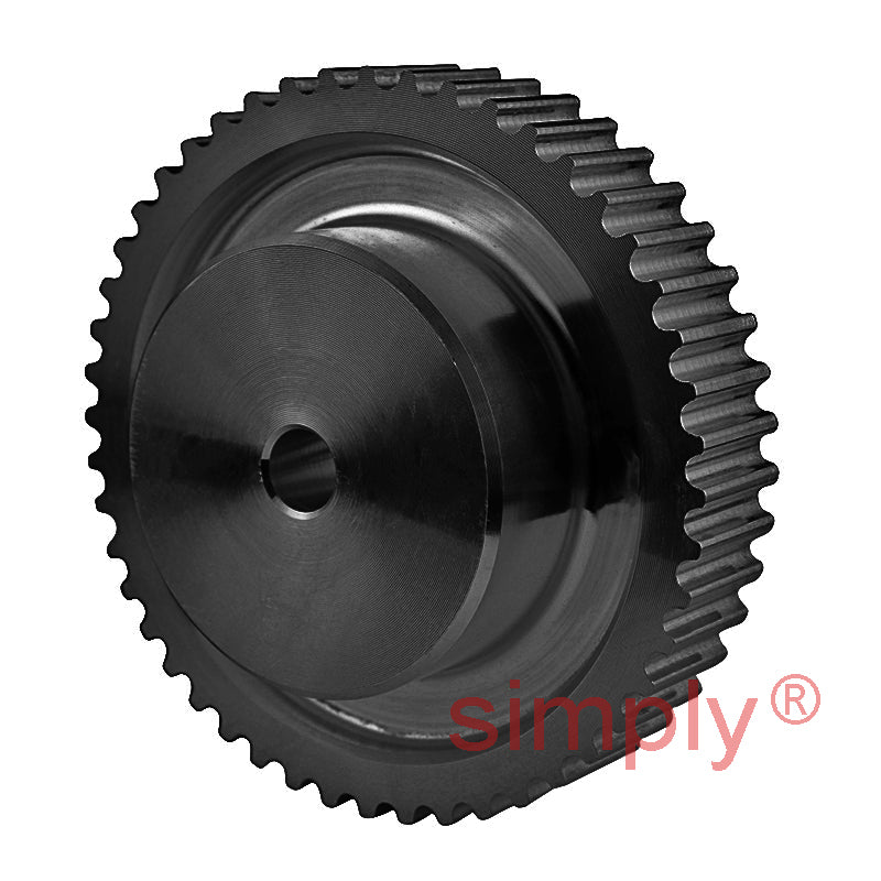 P144-8M-30 - 8mm Pitch 144 Tooth Flangeless HTD Type Cast Iron Pilot Bore Timing Pulley for 30mm Wide Belts