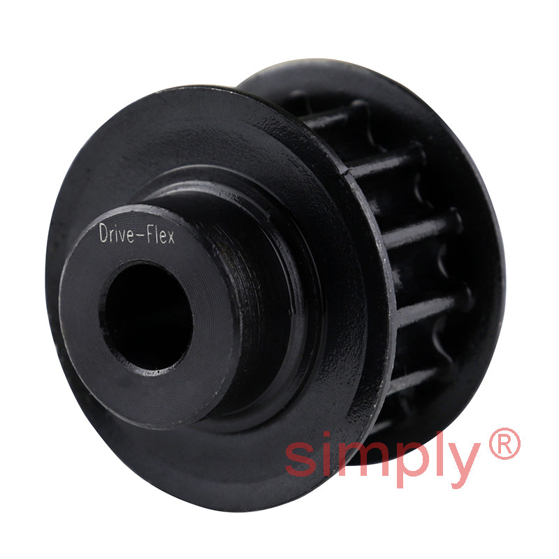 P56-8M-20F - 8mm Pitch 56 Tooth Flanged HTD Type Steel Pilot Bore Timing Pulley for 20mm Wide Belts